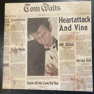 Tom Waits - Heartattack And Vine (EU/2018) LP (VG+-M-/M-) -blues rock-